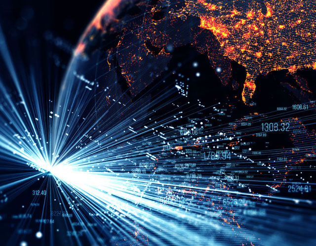 INTERNET BACKBONE WITH A TOTAL BANDWIDTH OF 990 GBPS