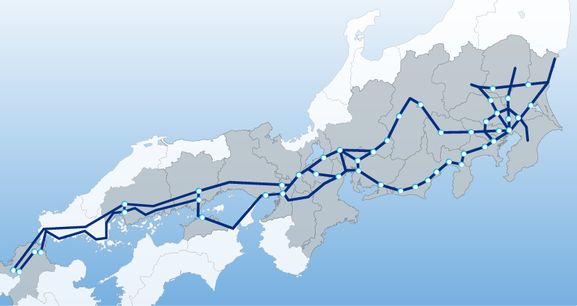 図：光ファイバネットワーク