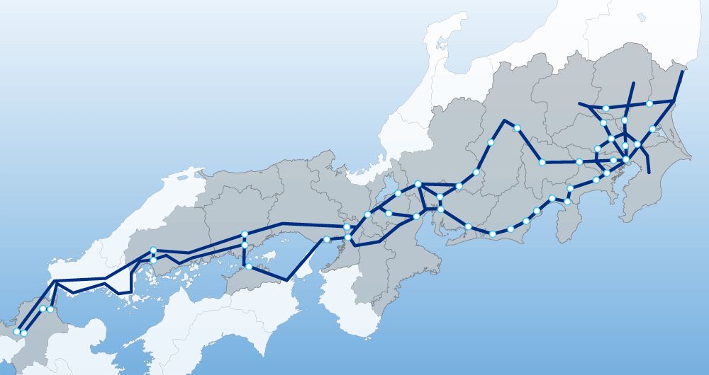図:光ファイバネットワーク